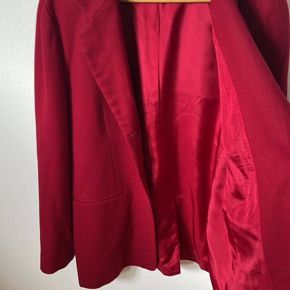 Vintage cherry red blazer - Picture 2 of 6